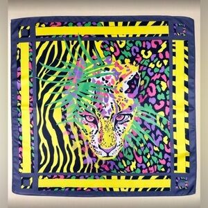✨NEW Tribal Vibrant Animal Print Silk like Scarf